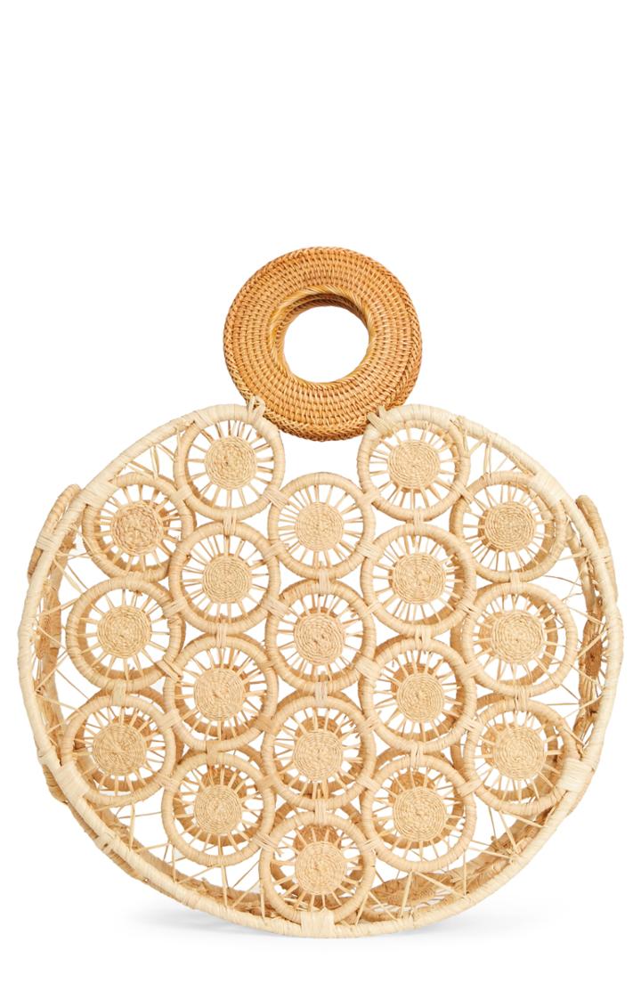 Cult Gaia Stella Round Straw Bag -