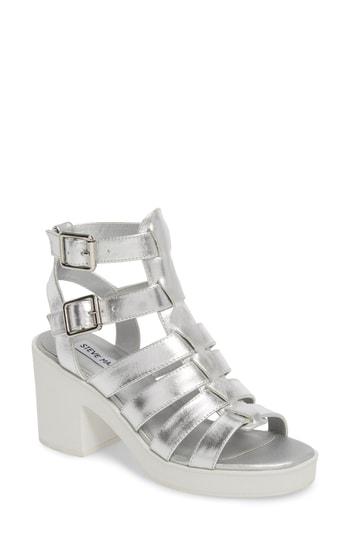 Women's Steve Madden Clue Platform Sandal M - Metallic