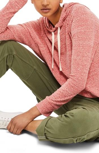 Women's Topshop Boiled Hoodie Us (fits Like 2-4) - Pink