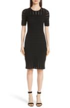 Women's St. John Collection Ottoman Illusion Sweater Dress