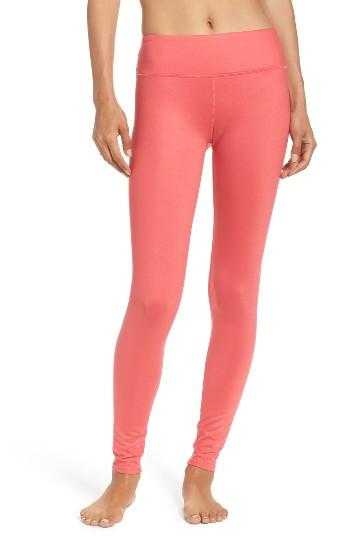Women's Alo Airbrushed Glossy Leggings - Red
