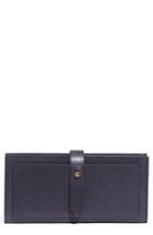 Women's Madewell New Post Leather Wallet - Blue