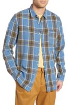 Men's Barney Cools Plaid Flannel Shirt - Blue