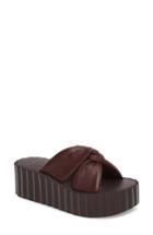 Women's Tory Burch Scallop Platform Slide Sandal M - Purple