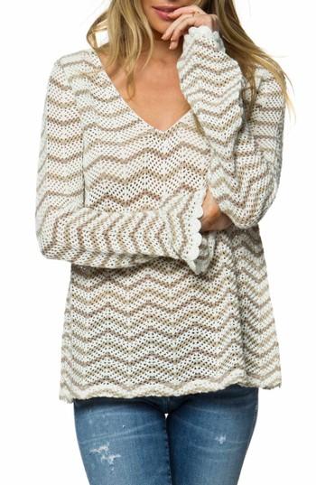 Women's O'neill Delancey V-neck Sweater - White