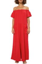 Women's Mara Hoffman Blanche Off The Shoulder Organic Cotton Cover-up Jumpsuit