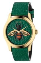 Women's Gucci G-timeless Leather Strap Watch, 38mm