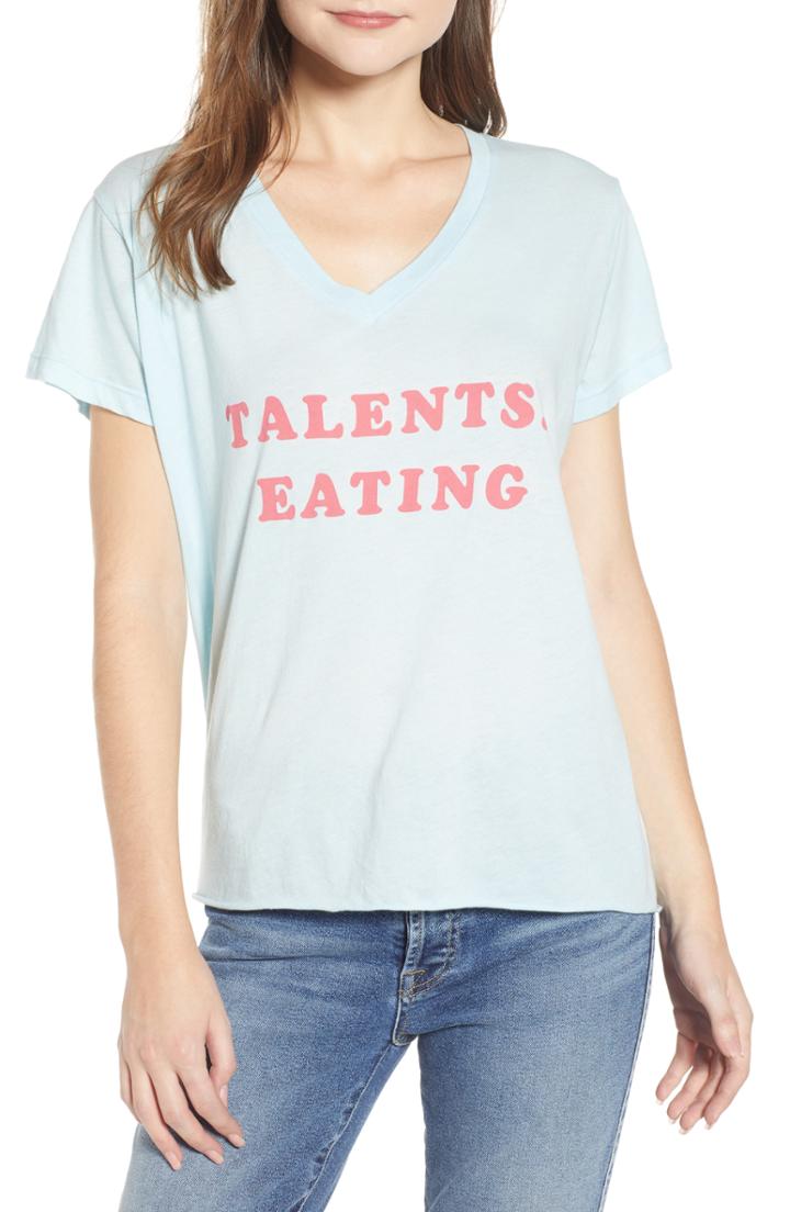 Women's Wildfox Talents Eating Romeo Tee - Blue