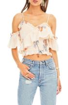 Women's Astr The Label Lilian Cold Shoulder Top - Pink