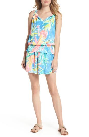 Women's Lilly Pulitzer Kellen Top & Shorts Set, Size - Blue