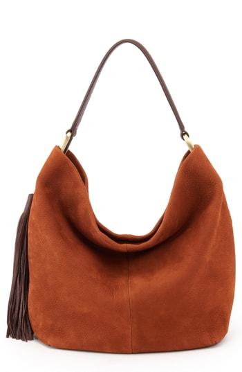 Hobo Meridian Nubuck Leather Hobo - Brown