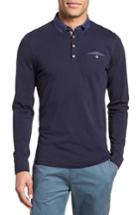 Men's Ted Baker London Spresso Long Sleeve Polo (s) - Blue