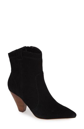 Women's Kensie Kalila Pointy Toe Bootie .5 M - Black