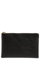 Madewell The Leather Pouch Clutch - Black