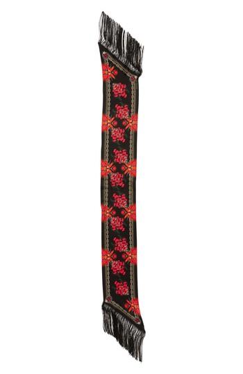 Women's Givenchy Iris Fringe Silk Scarf