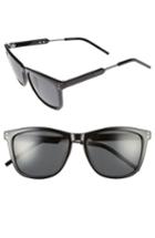 Men's Polaroid 55mm Polarized Sunglasses - Shiny Black