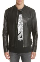 Men's Versace Collection Moto Leather Jacket