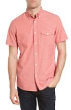 Men's Nordstrom Men's Shop Trim Fit Chambray Sport Shirt - Red