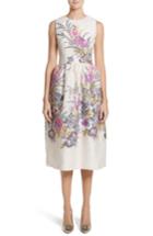 Women's Malene Oddershede Back Floral Embroidered Jacquard Dress - White