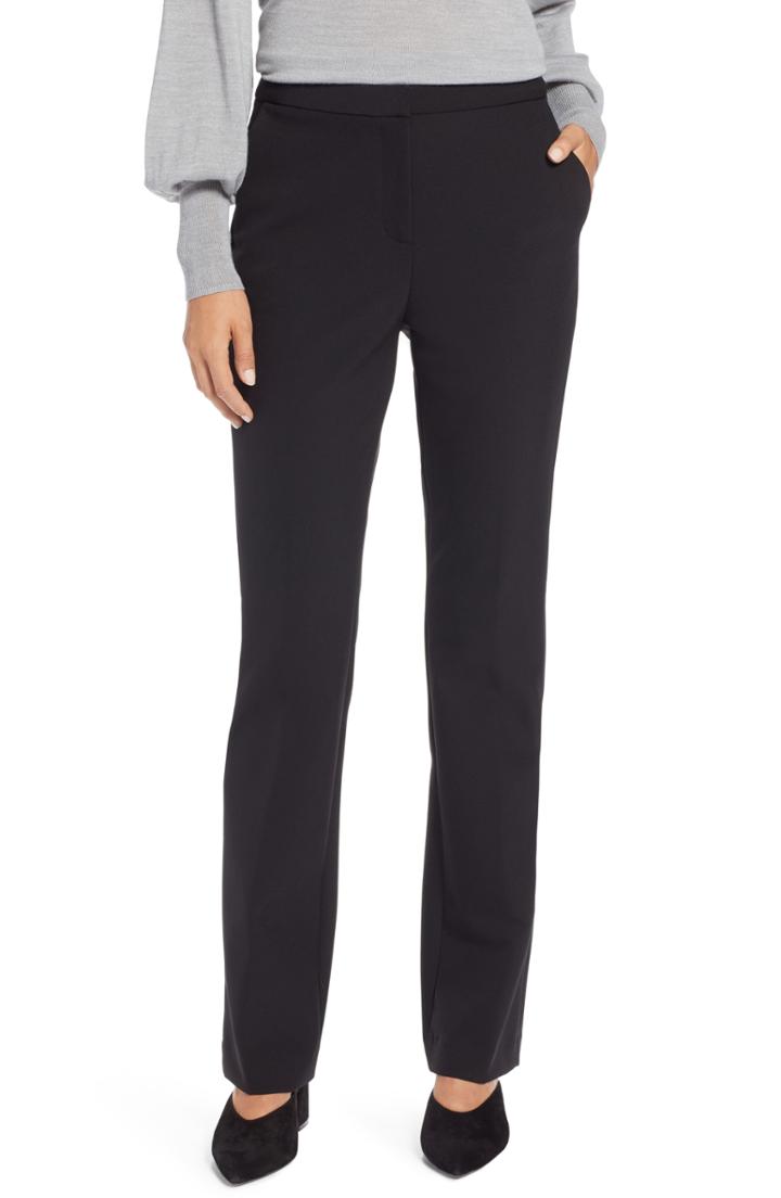 Women's Halogen Baby Bootcut Pants (similar To 14w-16w) - Black