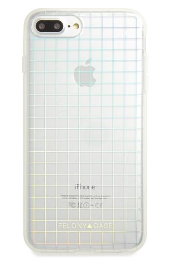 Felony Case Holographic Grid Iphone 6/6s/7/8 & 6/6s/7/8 Case - Black