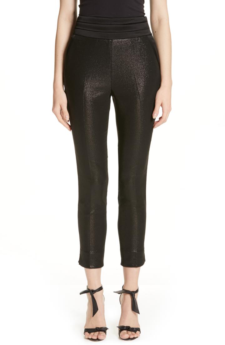 Women's Ted Baker London Caysit Metallic Tuxedo Pants - Black