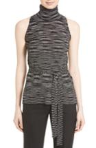 Women's M Missoni Space Dyed Turtleneck Top Us / 42 It - Black