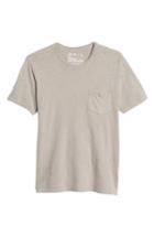 Men's The Rail Garment Washed Pocket T-shirt, Size - Brown