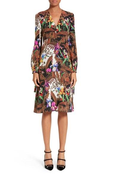Women's Etro Jungle Print Silk Dress