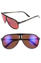 Men's Carrera Eyewear 62mm Aviator Sunglasses - Black/ Ruthenium/ Black Brown