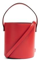 Topshop Calla True Bucket Bag - Red