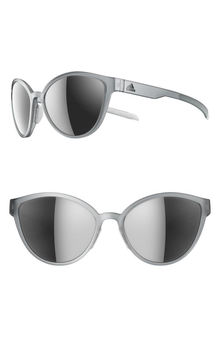 Women's Adidas Tempest 56mm Mirrored Cat Eye Running Sunglasses