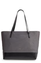 Lodis Los Angeles Kate - Fabia Under Lock & Key Nylon & Leather Tote - Grey
