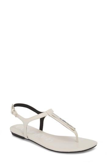 Women's Calvin Klein Sharene Sandal M - White