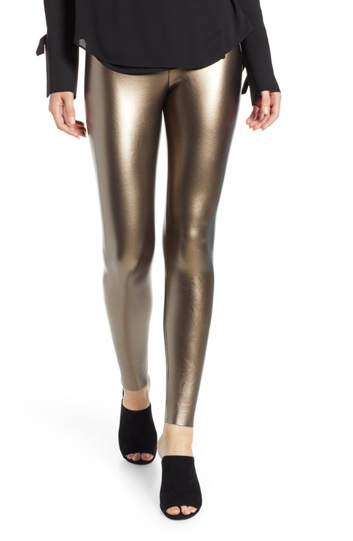 Women's Commando Perfect Control Faux Leather Leggings - Metallic