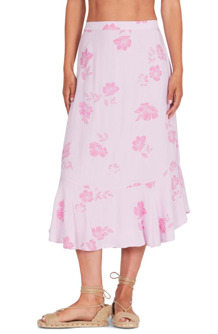 Women's Amuse Society Jardines Del Ray Midi Skirt - Purple