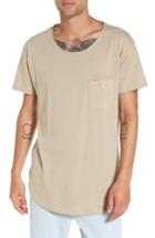 Men's The Rail Longline Scallop T-shirt - Brown