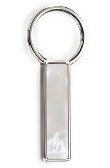Men's M-link Mother Of Pearl Key Ring