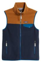 Men's Patagonia 'synchilla Snap-t' Zip Fleece Vest, Size - Blue