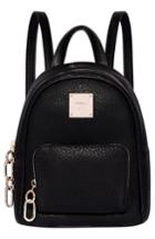 Fiorelli Mini Convertible Faux Leather Backpack - Black