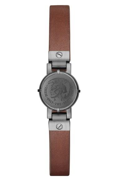 Men's Diesel Leather Strap Activity Tracker