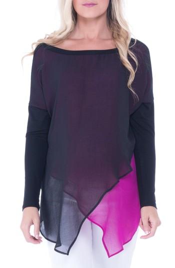 Women's Olian Bernadette Print Chiffon Layered Maternity Top