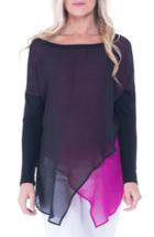 Women's Olian Bernadette Print Chiffon Layered Maternity Top