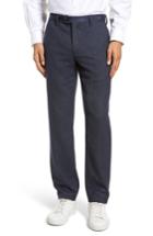 Men's Ted Baker London Clifrot Flat Front Stretch Solid Cotton Pants L - Blue