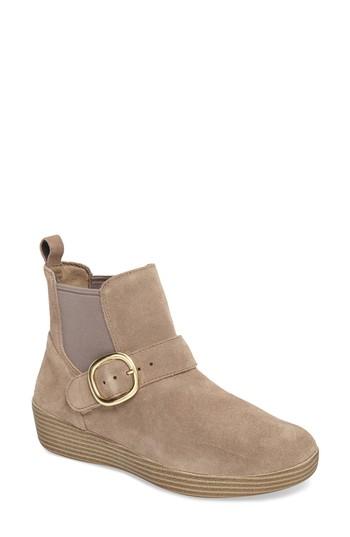 Women's Fitflop Superbuckle Chelsea Boot M - Brown