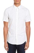 Men's Calibrate Speckle Print Sport Shirt, Size - White