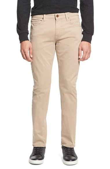 Men's Paige 'federal' Slim Straight Leg Twill Pants - Beige