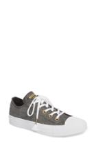 Women's Converse Chuck Taylor All Star Washed Linen Low Top Sneaker .5 M - Black