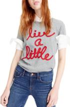 Women's J.crew Live A Little Tee, Size - Grey