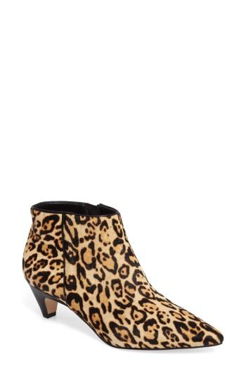 Women's Splendid Dante Ii Genuine Calf Hair Pointy Toe Bootie .5 M - Brown